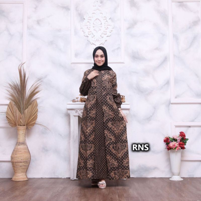 GAMIS BATIK MANGGAR, PADI,SEKAR,CANTIK,KUBIS,KIPAS,DAUN,KUPU,NADINE,GENDIS-C.Truntum