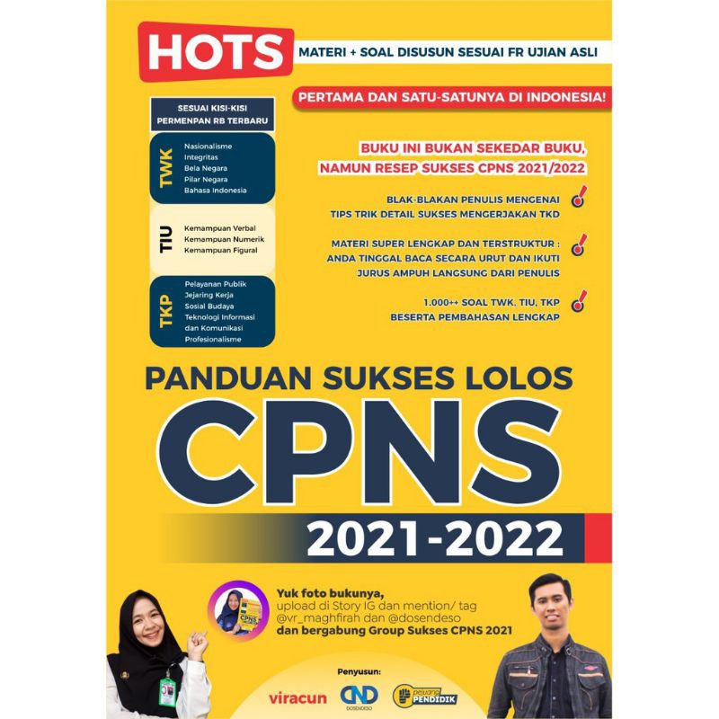 Buku Sukses CPNS 2021 / VIRACUN DOSENSESO PEJUANG PENDIDIK