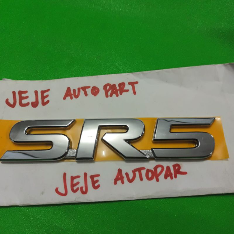 emblem tulisan SR5 fortuner hilux ORIGINAL