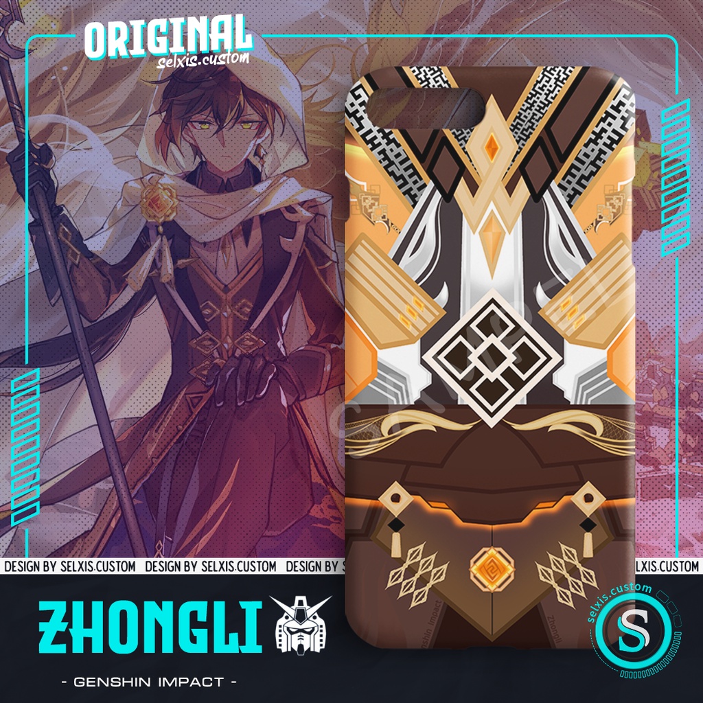 Phone Case Genshin Impact Zhongli Gundam