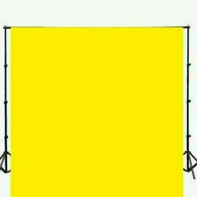 Background foto kain polos kuning 2,5*3 meter
