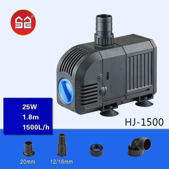 SUNSUN HJ-1500 Pompa Celup HJ-1500 low watt kolam ikan aquarium akuarium air Termurah