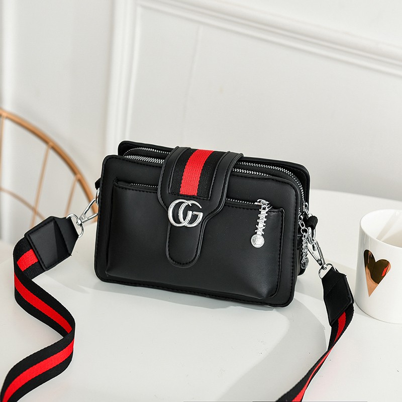 JK 812 1KG MUAT 2PCS TAS SELEMPANG FASHION WANITA IMPORT T030 U3845 Y7868 E595 C8065
