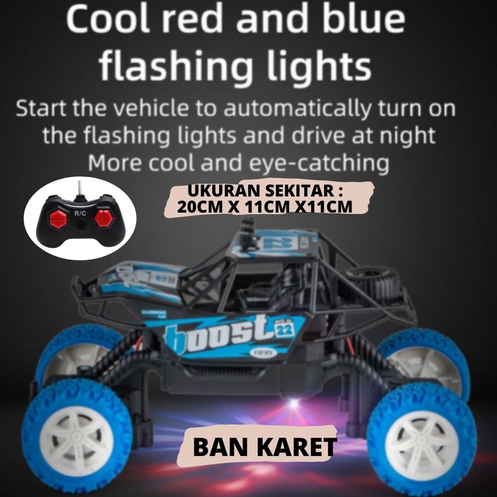 Mainan Mobil Remote Control Offroad Drift Boost Monster Ban Karet top Speed Rc Rock Crawler New