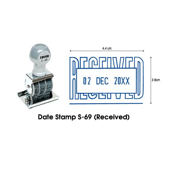 

Date Stamp Stempel Tanggal Received Joyko S-69