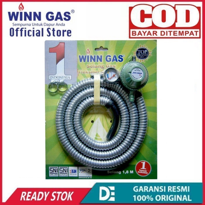 Selang Paket Winn Gas 1,8Meter SNI Selang Anti Tikus