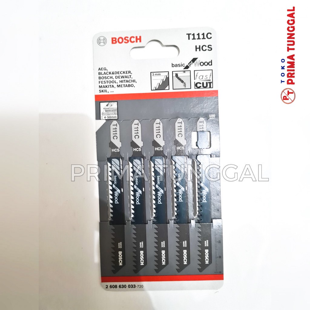 Mata Mesin Jigsaw Bosch T 111 C Mata Gergaji Potong Triplek Kayu