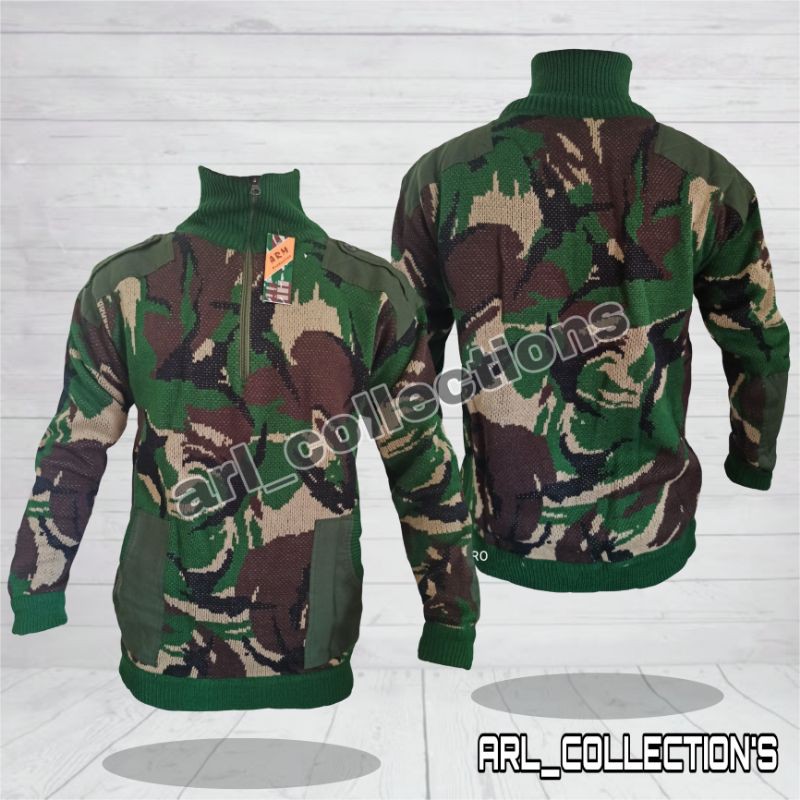 SWEATER RAJUT LORENG MALVINAS TNI JAKET SWETER ARMY