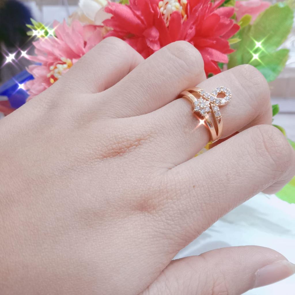 Kenten Acc - Cincin Emas Permata Perhiasan Wanita Fashion Harian / Cincin Dewasa C-21