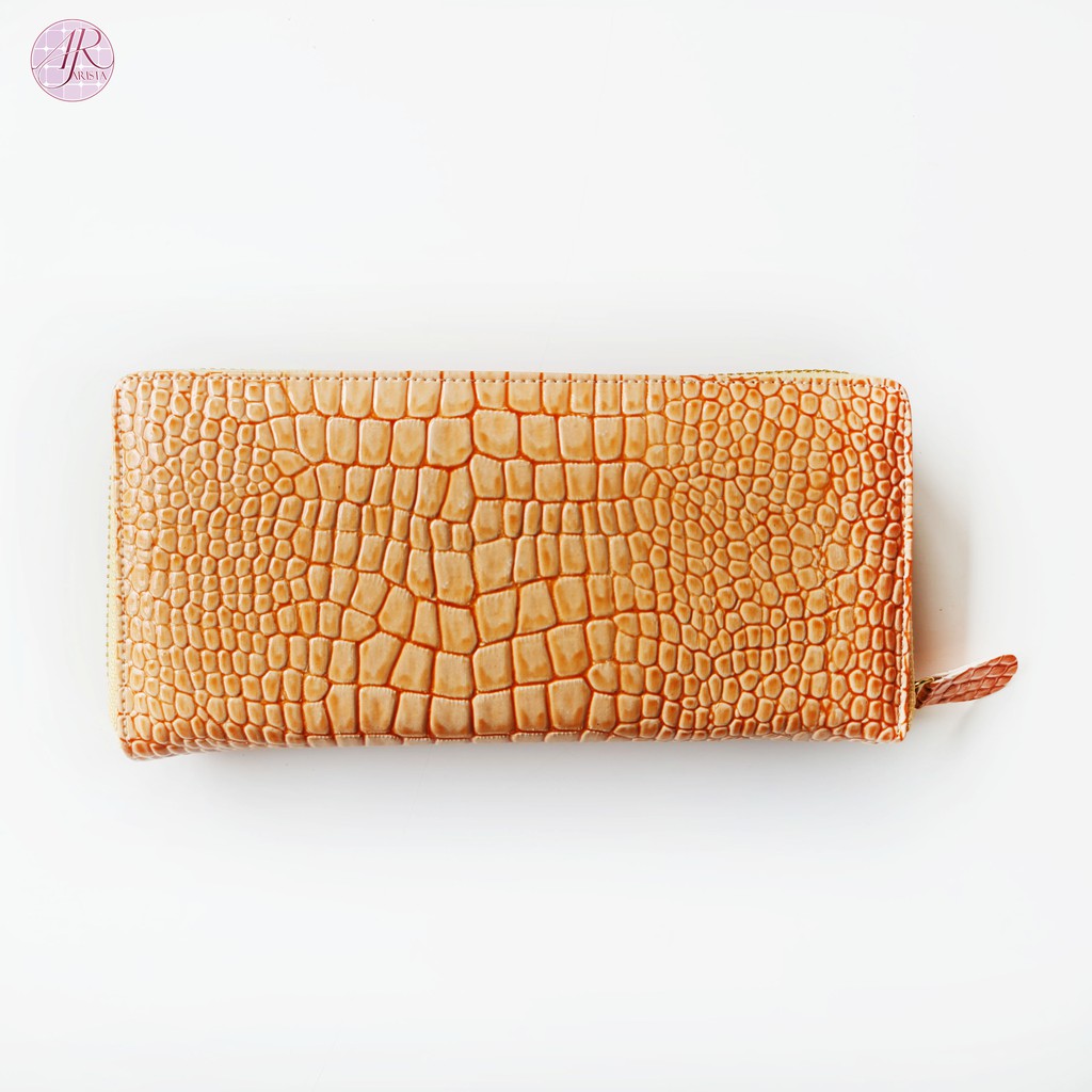 DOMPET WANITA ZIPPER CROCO - DOMPET PANJANG WANITA