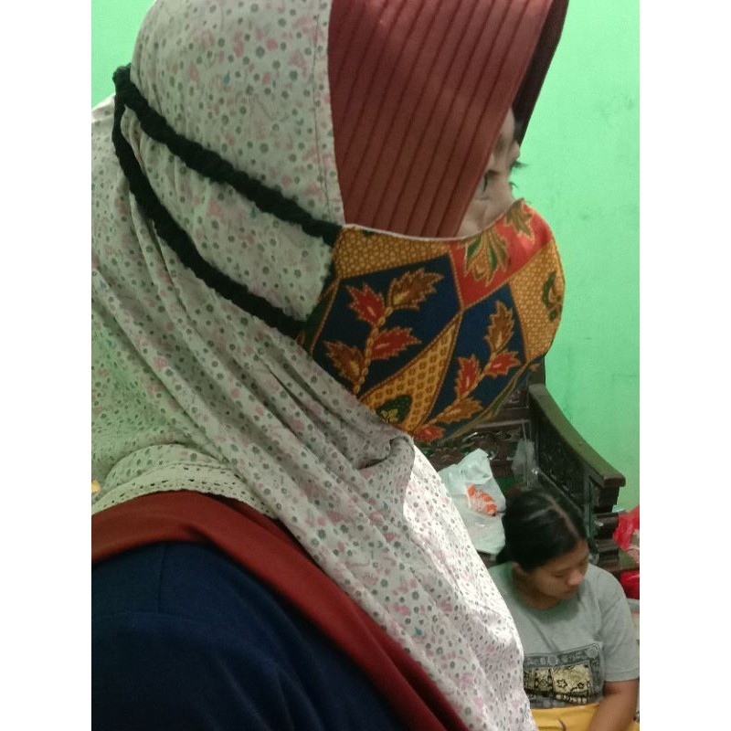 masker serut batik 2lapis (scuba)