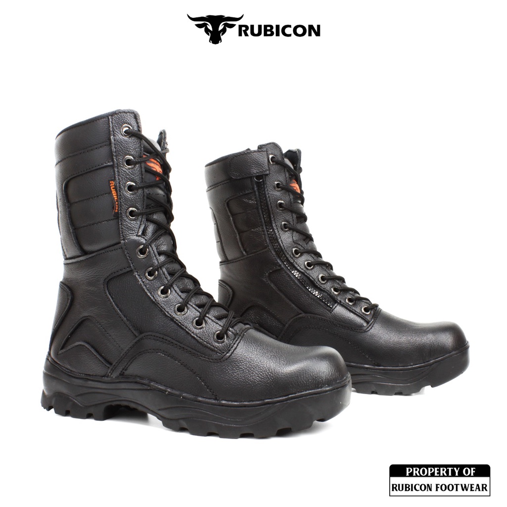 RUBTRACK - Sepatu Pdl Cyber Cream Gurun Boots Tactical Pria Terdapat Safety Ujung Besi Gagah Top Tactical Shoes