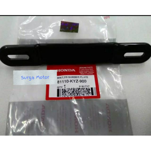 Bracket plat nomer depan Vario 125 150 Revo FI New Blade New SupraX125 FI supra helm in Supra150 GTR