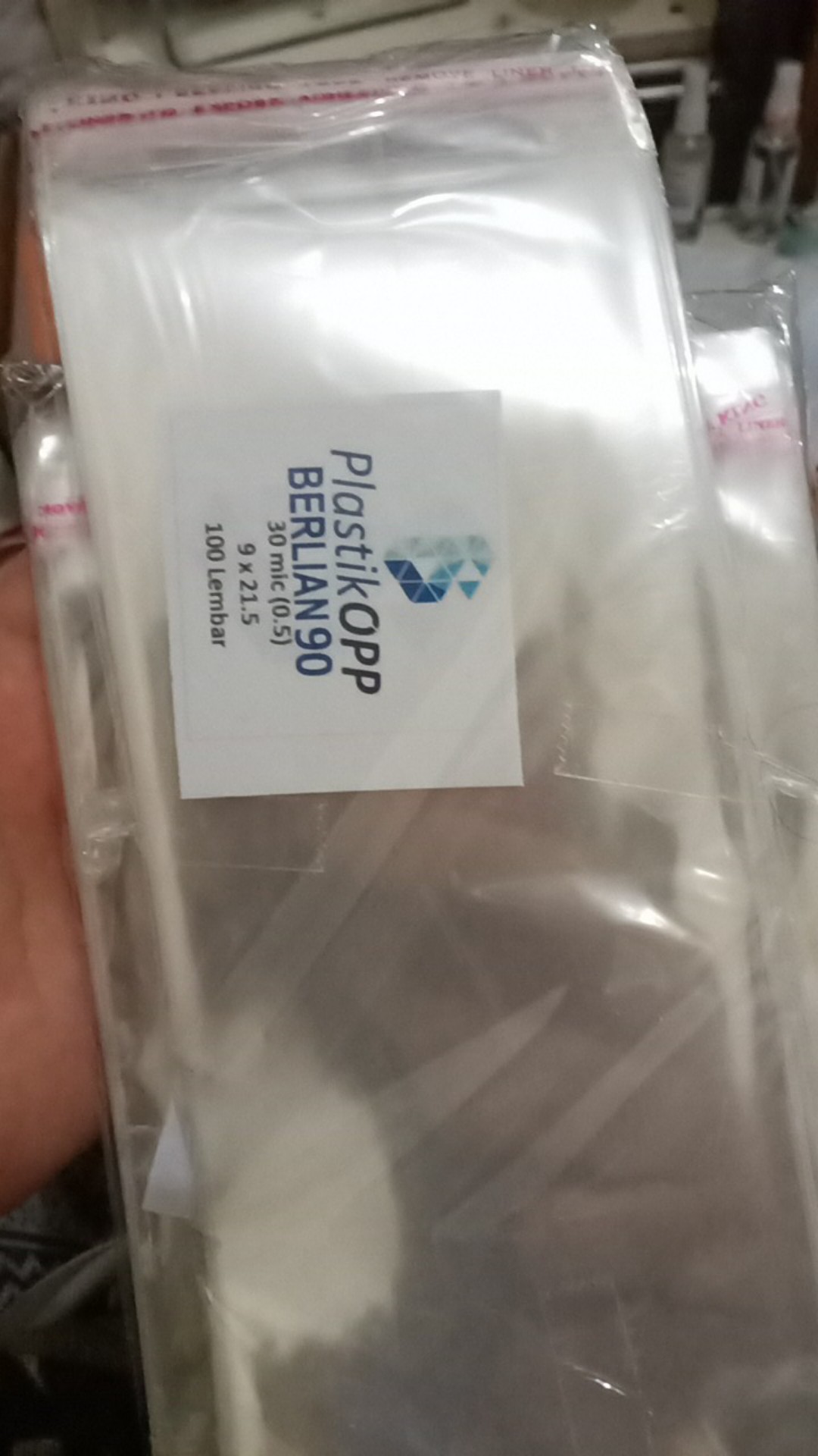 9 X 21,5 Cm Plastik Opp Seal Tebal 30 Micron (0,5) / Plastik Kemasan / Plastik Undangan