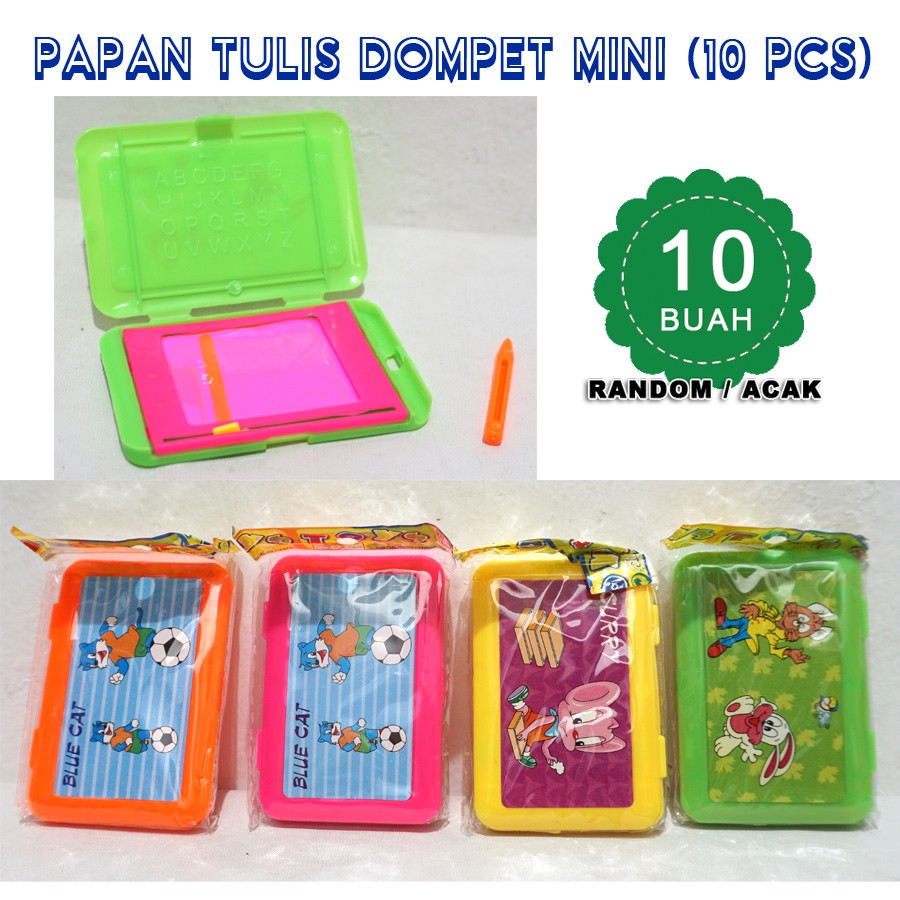 

Mainan edukasi Papan Tulis Magnet Hapus Dompet 10 buah- Papan tulis Dompet Mini 10pcs