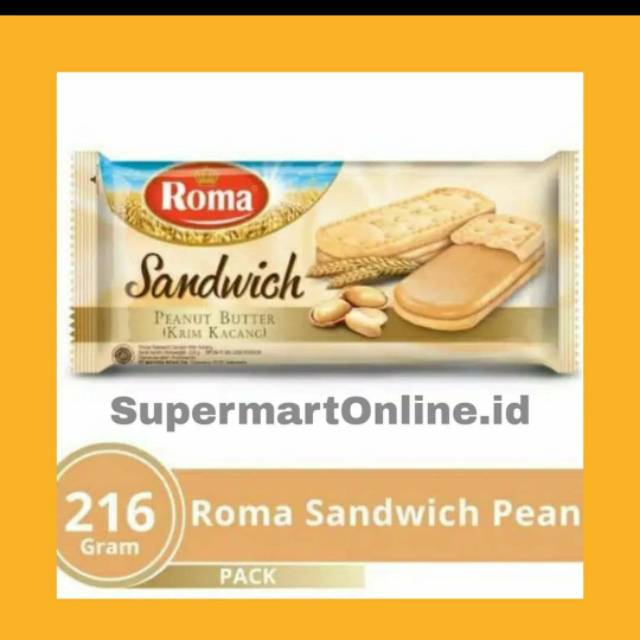 

ROMA SANDWICH [PEANUT BUTTER] [ 216GR]