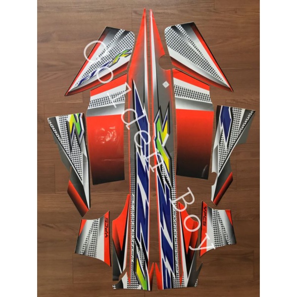 Striping sticker stiker lis fiz r 2004 oren fis r 2004 orange