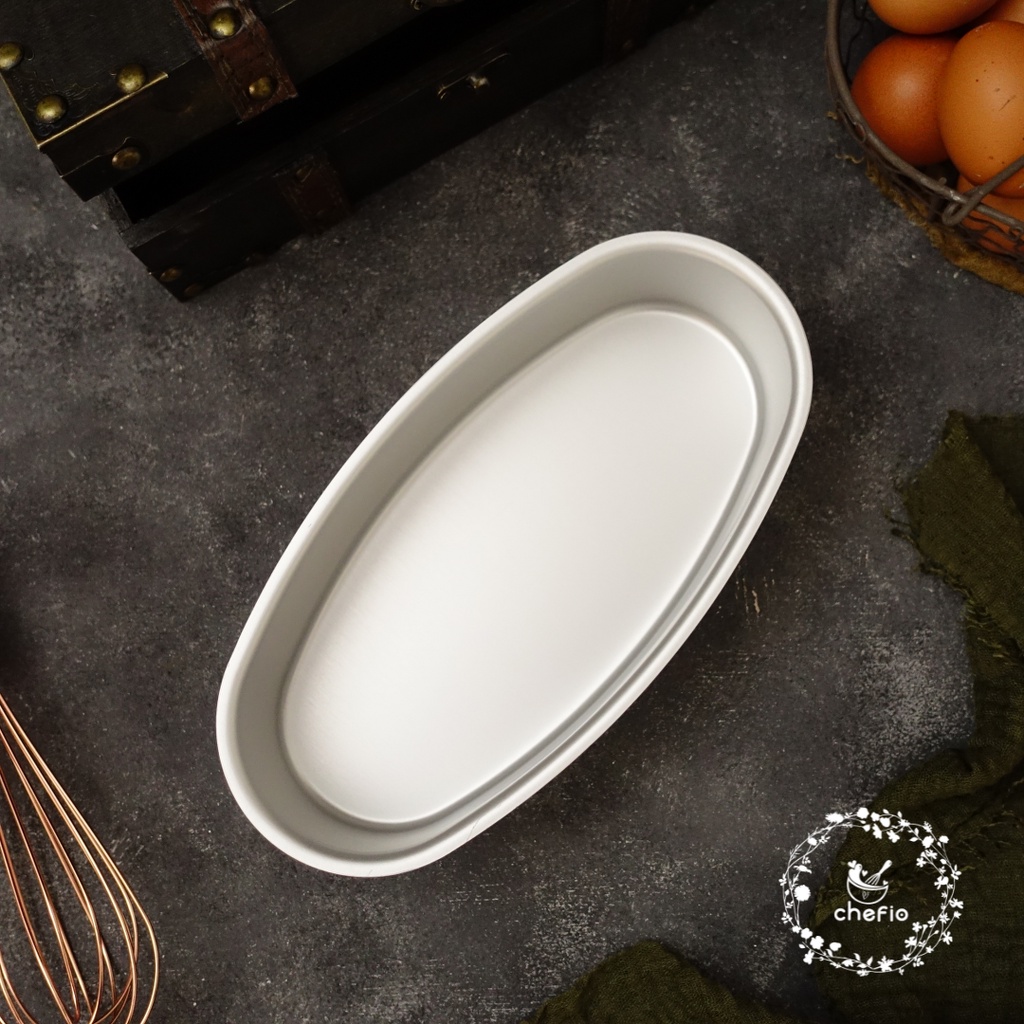 Chefio Loyang Oval Kotak Aluminium / Loaf Pan Persegi Tanpa Sambungan