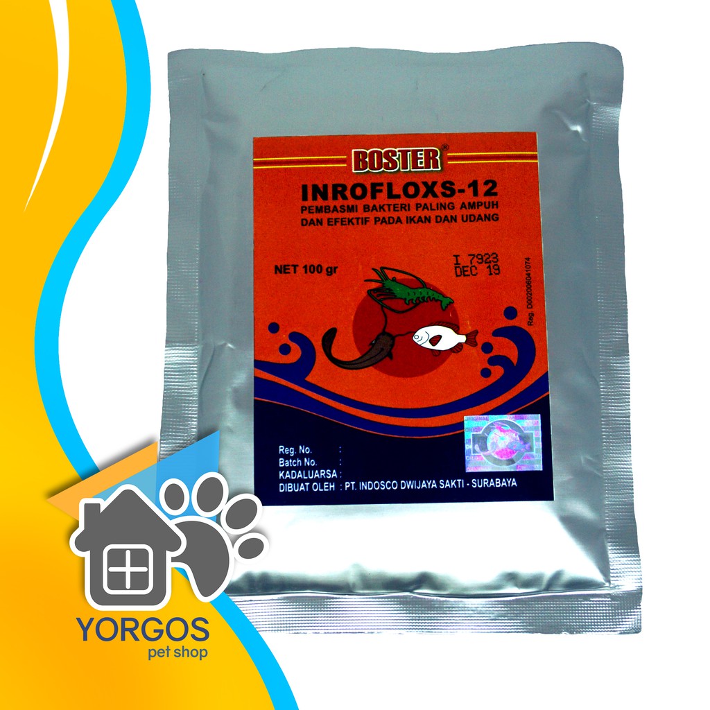 Boster Inrofloxs 12 Antibiotik Obat Ikan Enrofloxacin