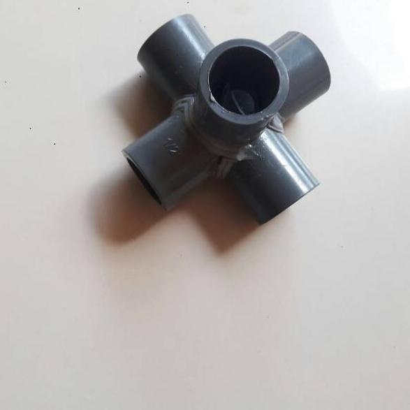 [KODE DGT7R] Tee 5 way 1/2 inchi konektor pipa 5 arah fitting sambungan pipa pvc elbow 5 way 1/2 inc