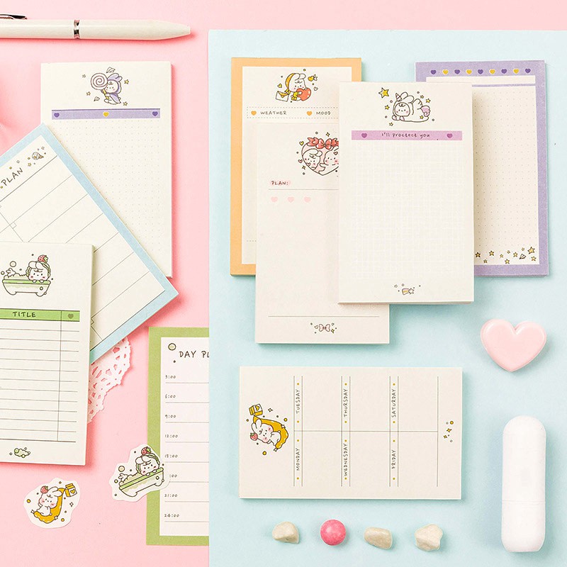 Super Cute Rabbit Series Memopad / Memo Kelinci Lucu Unik Murah-2