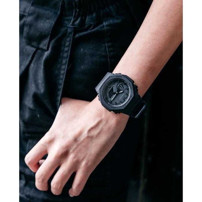 Jam Tangan Pria Casio G Shock Ga 2100 1A Analog Digital Full Black