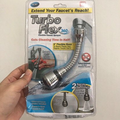 Turbo Flex 360 Flexible Faucet Sprayer / Keran Wastafel