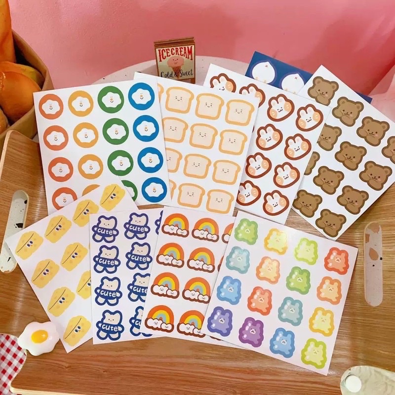 cute sticker decorative diy diary sticker