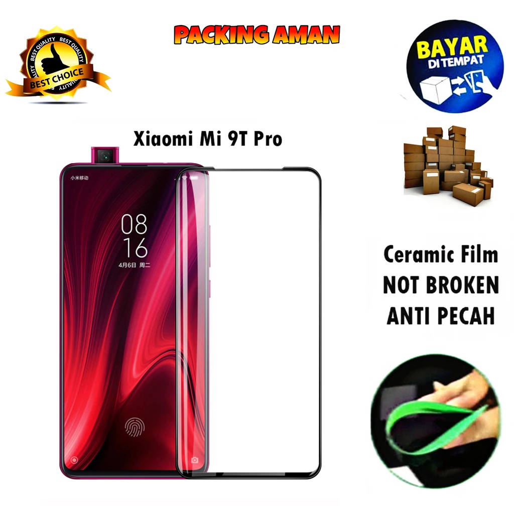 Tempered Glass Xiaomi Mi 9T Pro FULL COVER FULL SCREEN Ceramic Film Anti Gores