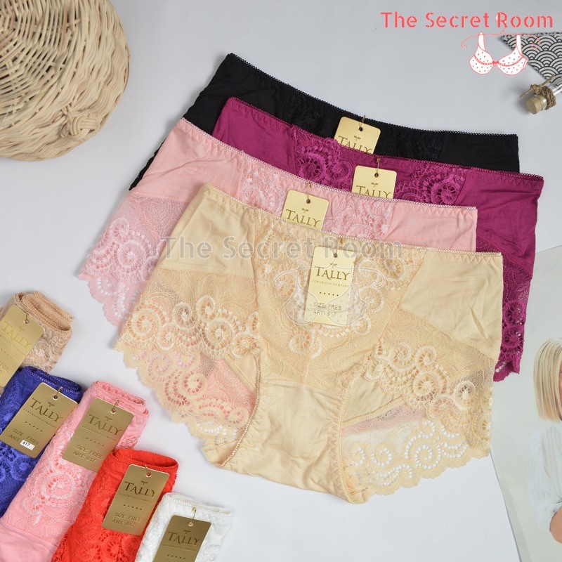 TALLY CD CELANA DALAM RENDA 617 | FREE SIZE | FIT XL | PRETTY LACE PANTIES