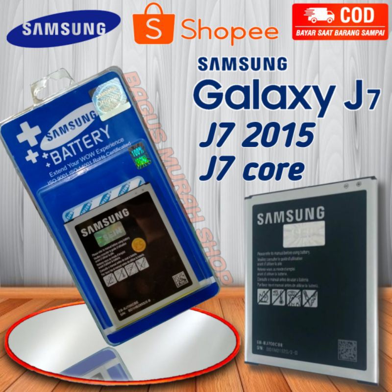 Baterai Handphone Samsung Galaxy J7 2015 J700 J7 Core Original SEIN Battery, Batrai Batre EB-BJ700BE