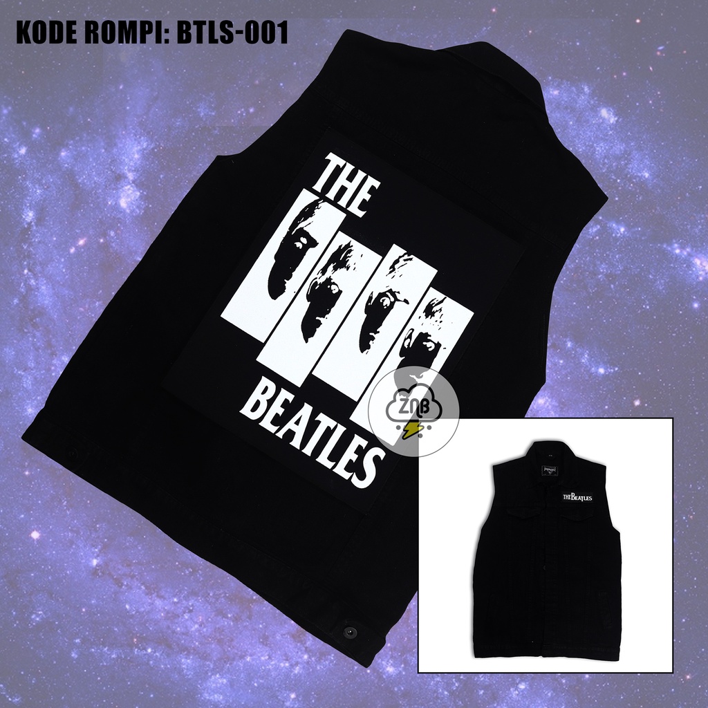 ROMPI JEANS THE BEATLES ROMPI DENIM HITAM