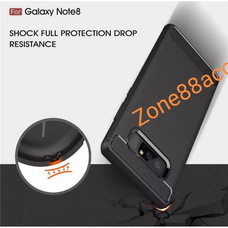 Silicon Case SAMSUNG Note 8 Softcase iPAKY Carbon Casing Cover TPU