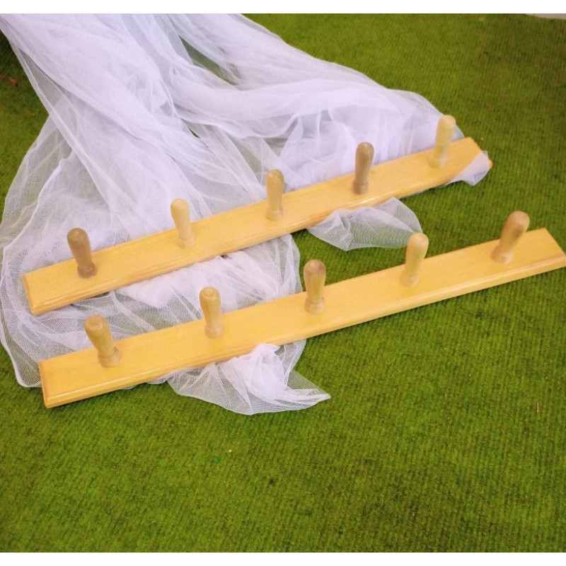 Kapstok baju kayu kapstok baju unik gantungan baju kayu 5 kait Cantolan Kayu / Hook Kayu