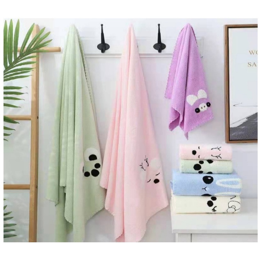 Handuk Mandi Dewasa/Handuk Mandi Premium ukuran 70x140 cm Termurah Terlaris/Motif Boneka