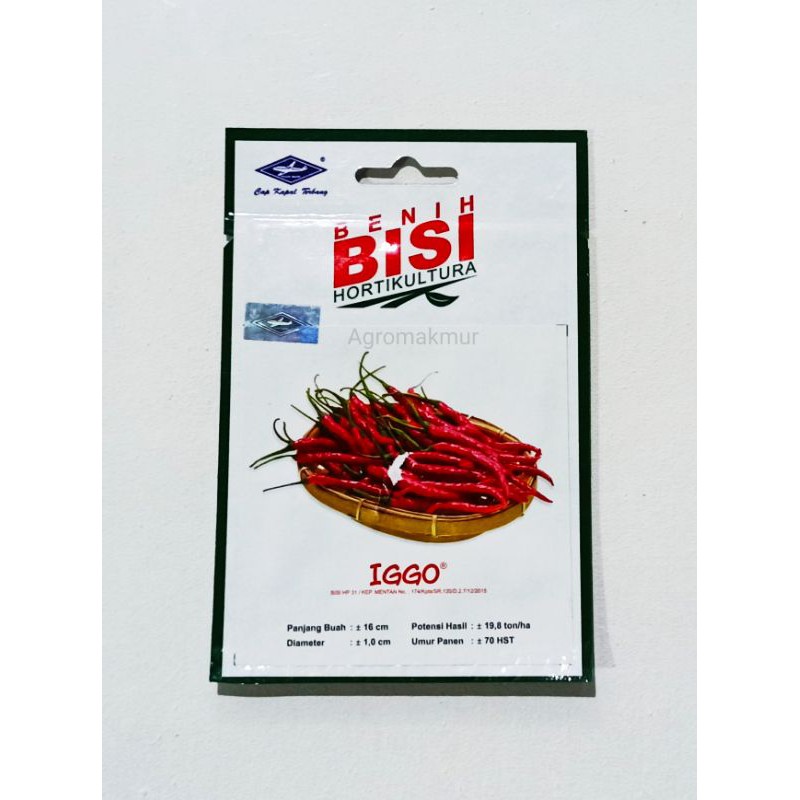Benih Cabe - Benih IGGO - Benih Bisi - Benih Hortikultura