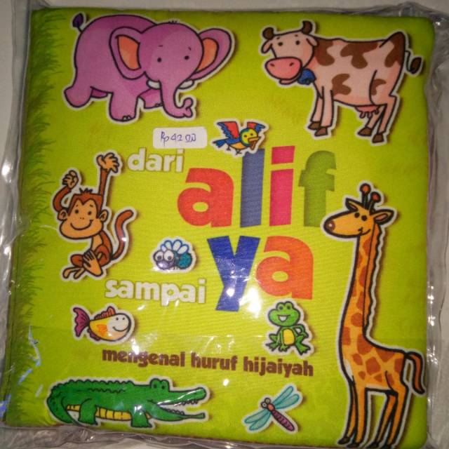 Buku bantal / buku kain / soft book (tidak bertekstur)