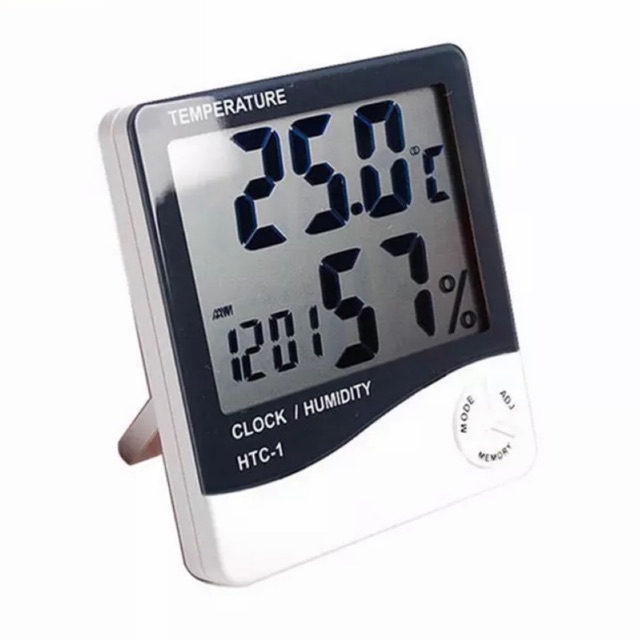 Htc-1 Thermometer Hygrometer Digital Lcd Electronic Temperature Humidity Meter Indoor  Alarm Clock