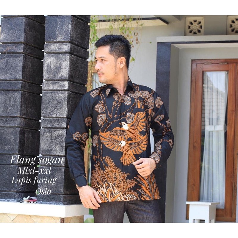 BATIK ELANG SOGAN FULL FURING KATUN HALUS SIZE M-XXL HIGH QUALITY