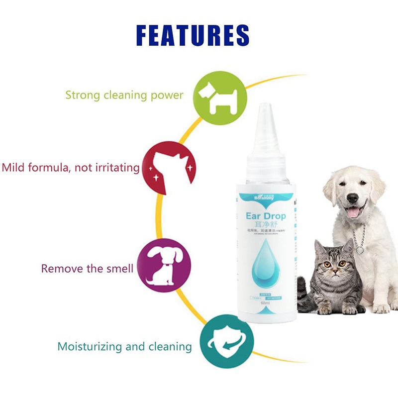 【Yayapet】60ml Obat Tetes Telinga Kutu Anabul Anjing Kucing Ear Drop