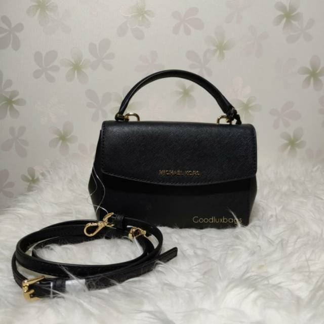 ORIGINAL Tas Michael Kors MK Ava XS Extra Small Black Gold Hardware
