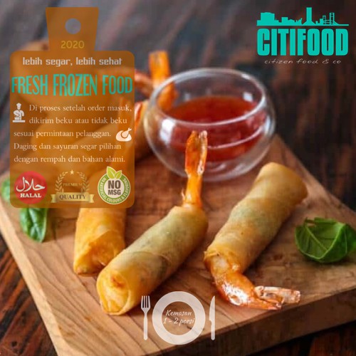 

Firecracker Shrimp w/Lunpia Skin | Udang Mercon Kulit Lumpia | Frozen