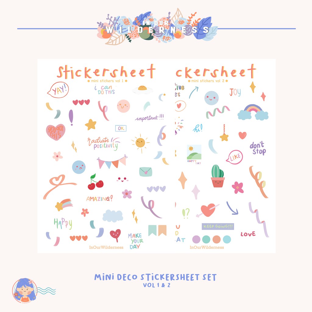 

In Our Wilderness Mini Deco Vinyl Stickersheet A6