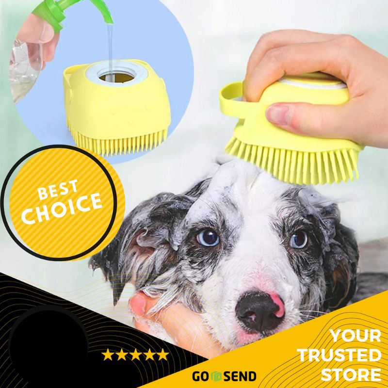 SISIR OTOMATIS - Pet Grooming Brush Sisir Shampo Mandi Grooming Kucing Anjing Refill Otomatis