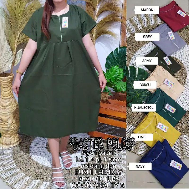 grosir solo || DASTER KATUN RAYON BALI POLOS MOTIF || DASTER MANOHARA