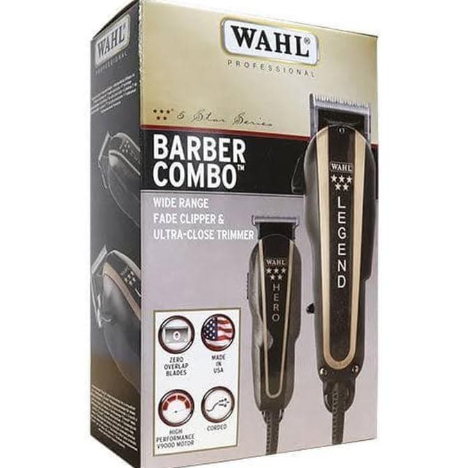 WAHL BARBER COMBO 5 STAR SERIES WAHL LEGEND + WAHL HERO ORIGINAL USA TERPERCAYA]]