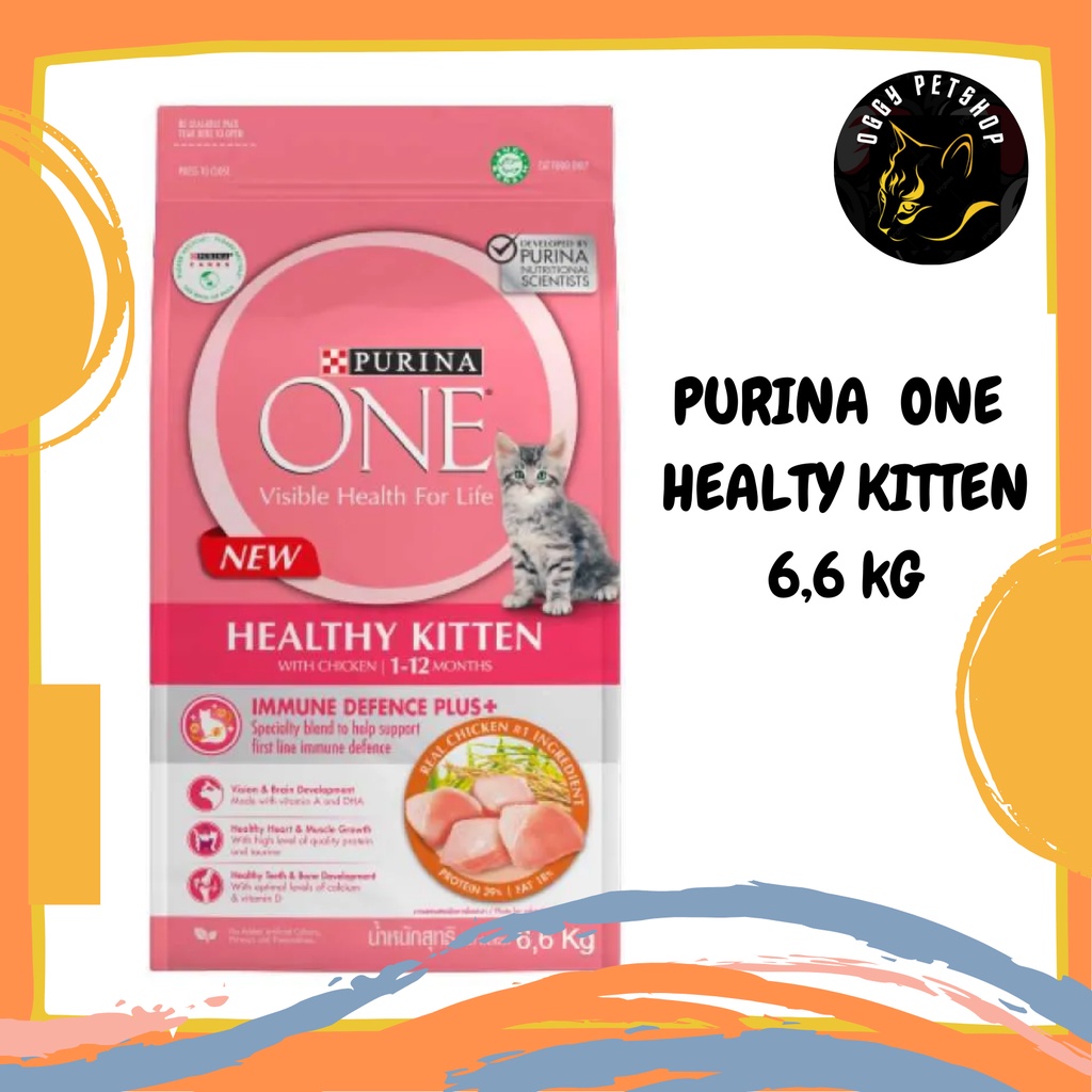 Makanan Kucing PURINA ONE Kitten Chicken 6,6kg | PROPLAN 6.6 Kg