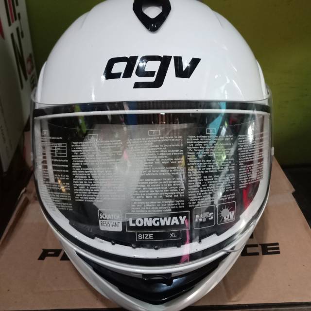 Helm AGV Longway original 100% brand helm yang di populerkan oleh pembalap moto GP valentino rossii