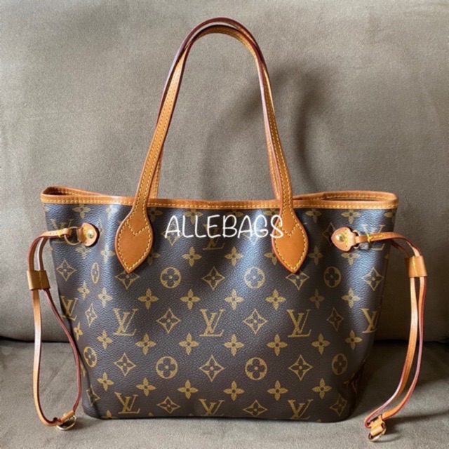 PRELOVED Ori Leather LV Neverfull Monogram Small