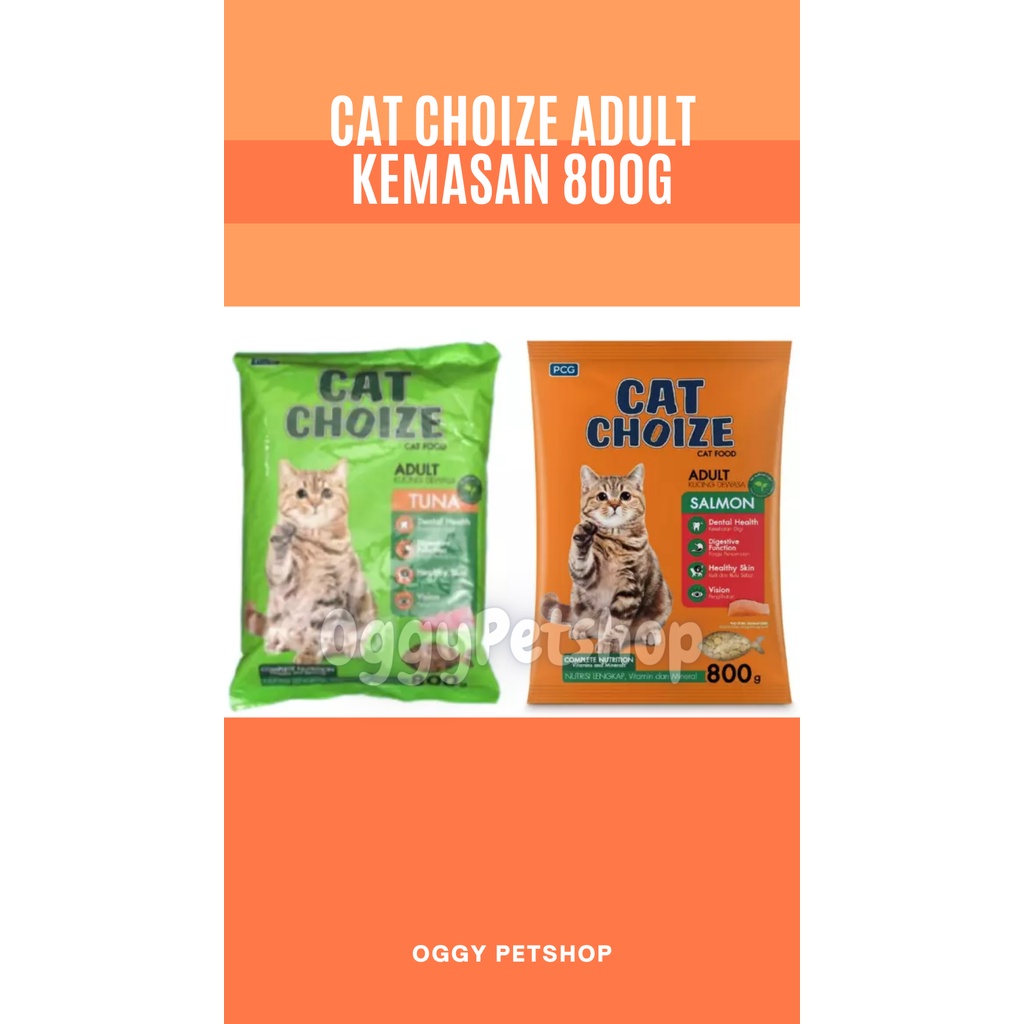 CAT CHOIZE ADULT CAT FOOD cat choice Makanan Kucing Kemasan 800 Gr